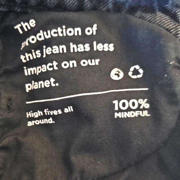 PacSun High Rise Straight Distressed Black Button Fly Jeans  Raw Hem Size 24 EUC - Picture 4 of 11